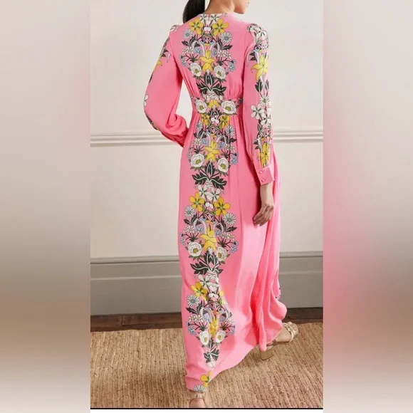 Boden Women's Pink Floral Maxi Dress - Picture 2 of 6